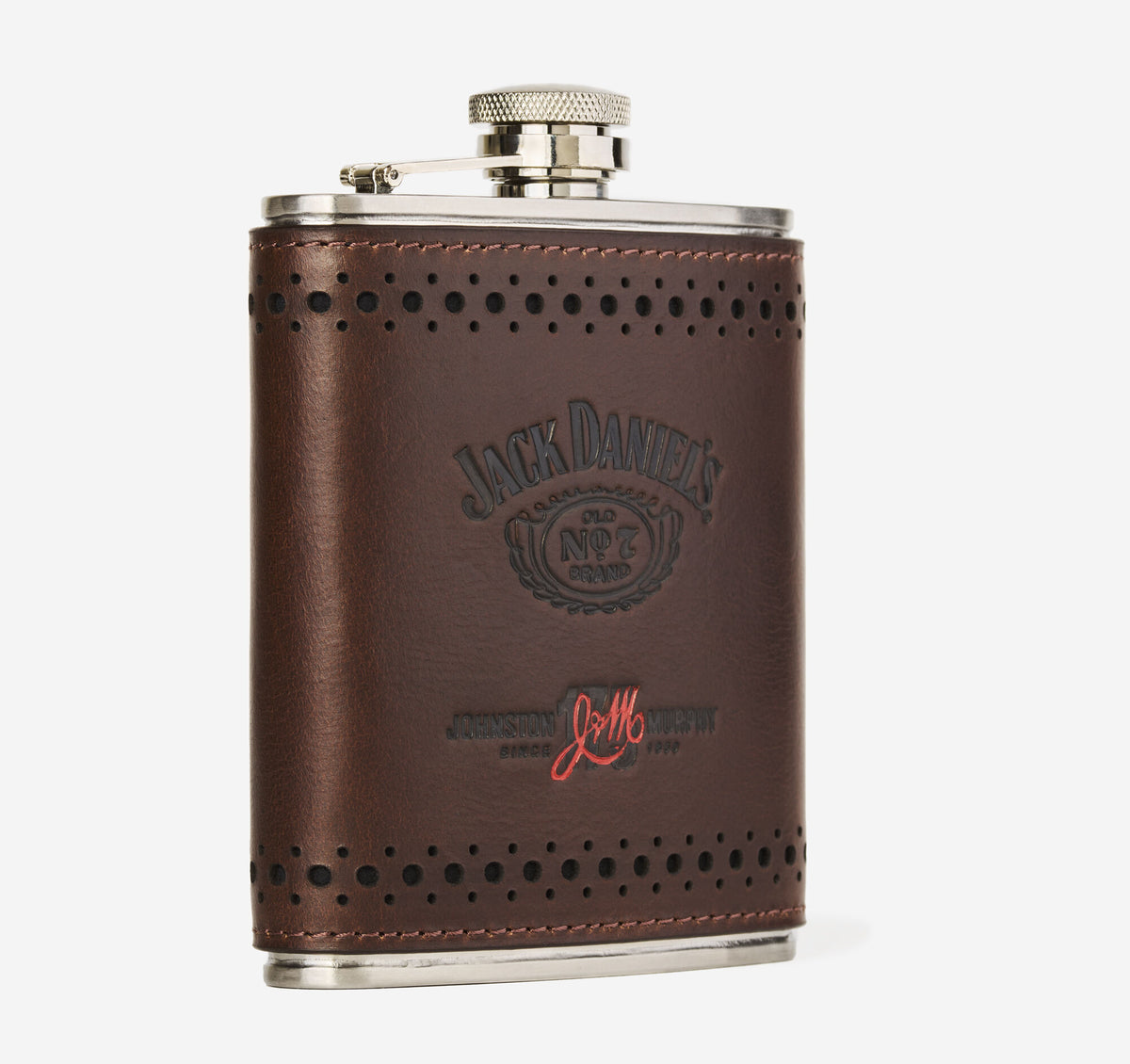 Men's Jack Daniel’s x J&M 175th Leather-Wrapped Flask / Johnston Murphy