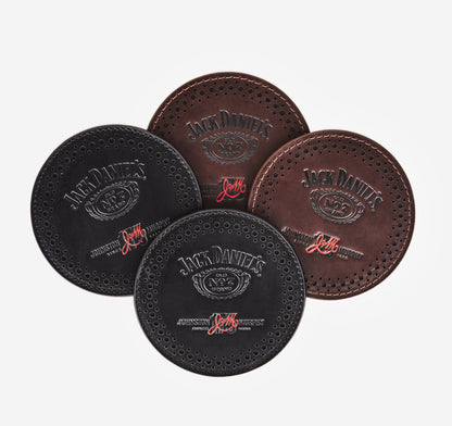 Men's Jack Daniel's x JM 175th Leather Coaster Set / Johnston Murphy