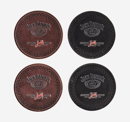 Men's Jack Daniel's x JM 175th Leather Coaster Set / Johnston Murphy