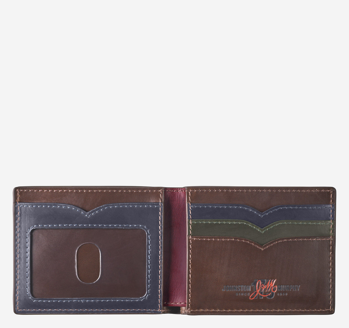 Men's 175th Anniversary Colorblocked Billfold Wallet / Johnston Murphy