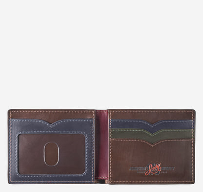 Men's 175th Anniversary Colorblocked Billfold Wallet / Johnston Murphy