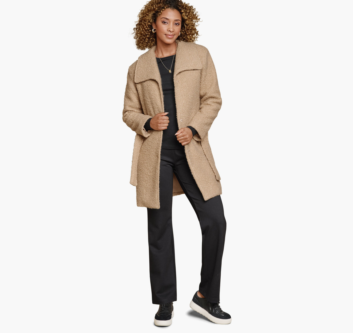 Women's Wrap Teddy Coat / Johnston Murphy