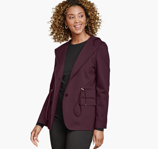 Women's XC Flex® Shawl-Collar Blazer with Hood / Johnston Murphy