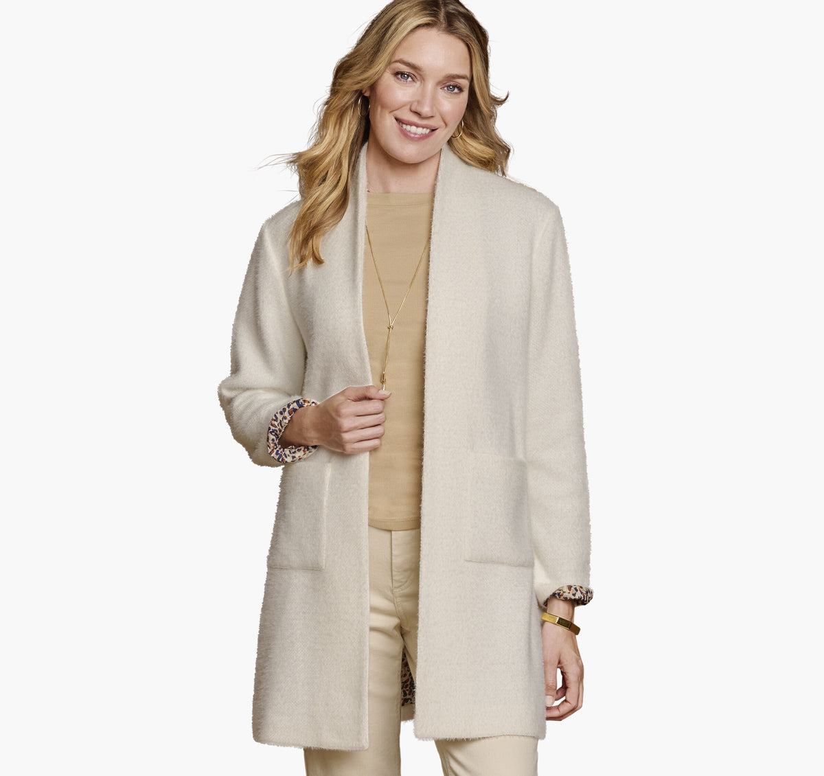 Women's Eyelash Coatigan / Johnston Murphy
