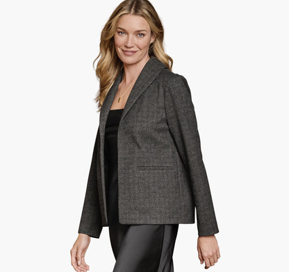 Women's Shawl-Collar Knit Blazer / Johnston Murphy