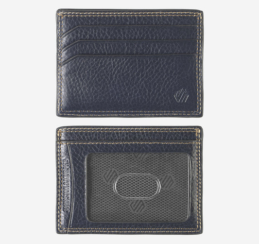 Men's Double Contrast Stitch Weekender Card Wallet / Johnston Murphy