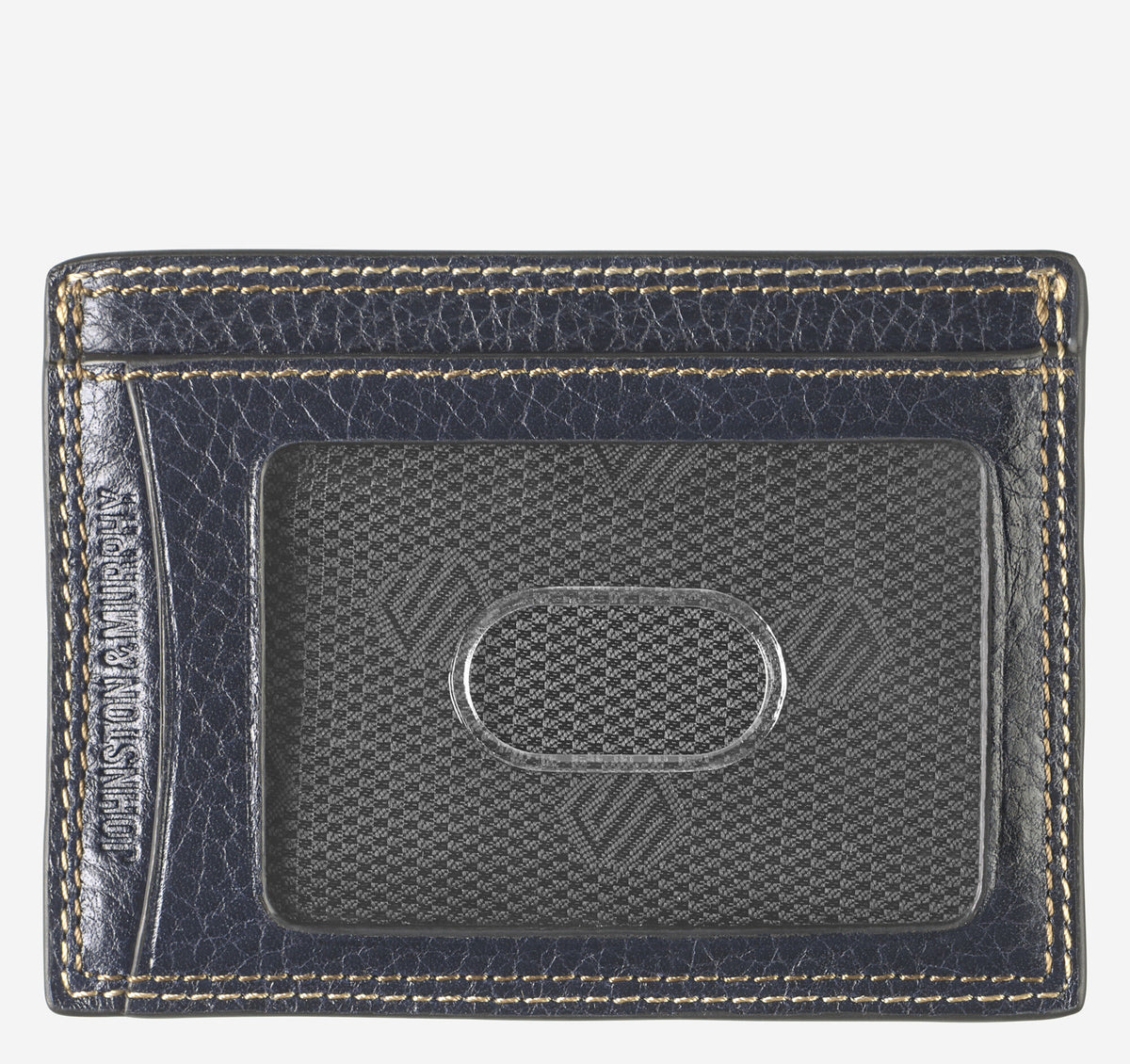 Men's Double Contrast Stitch Weekender Card Wallet / Johnston Murphy