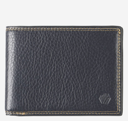 Men's Double Contrast Stitch Billfold Wallet / Johnston Murphy