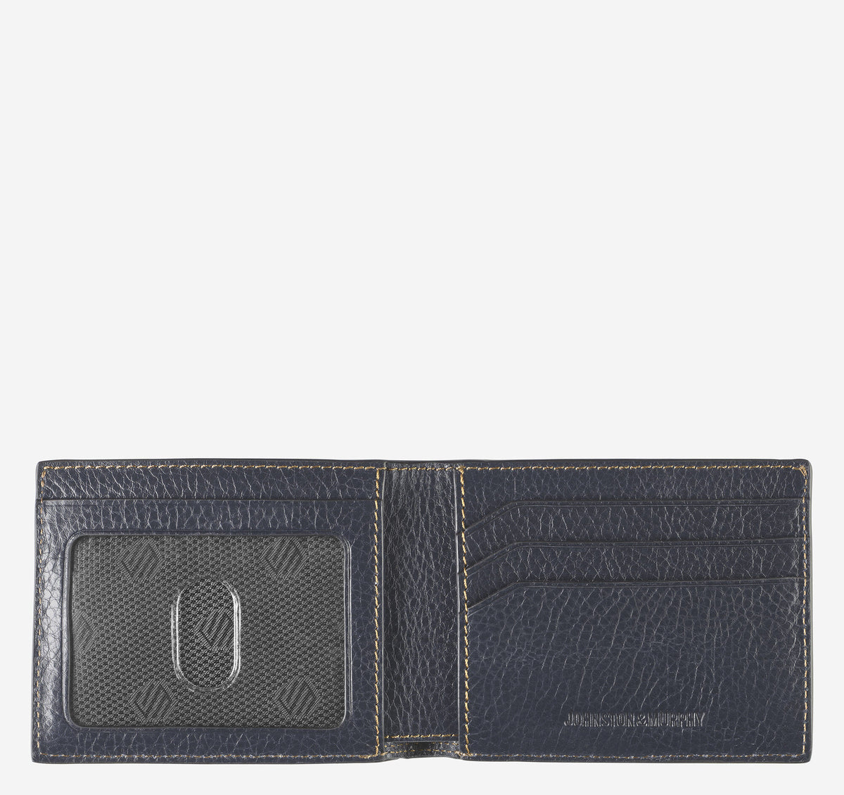 Men's Double Contrast Stitch Billfold Wallet / Johnston Murphy