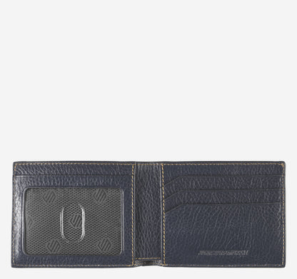 Men's Double Contrast Stitch Billfold Wallet / Johnston Murphy