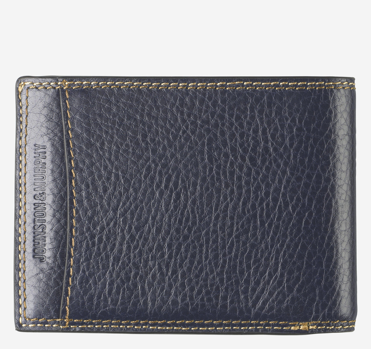 Men's Double Contrast Stitch Billfold Wallet / Johnston Murphy