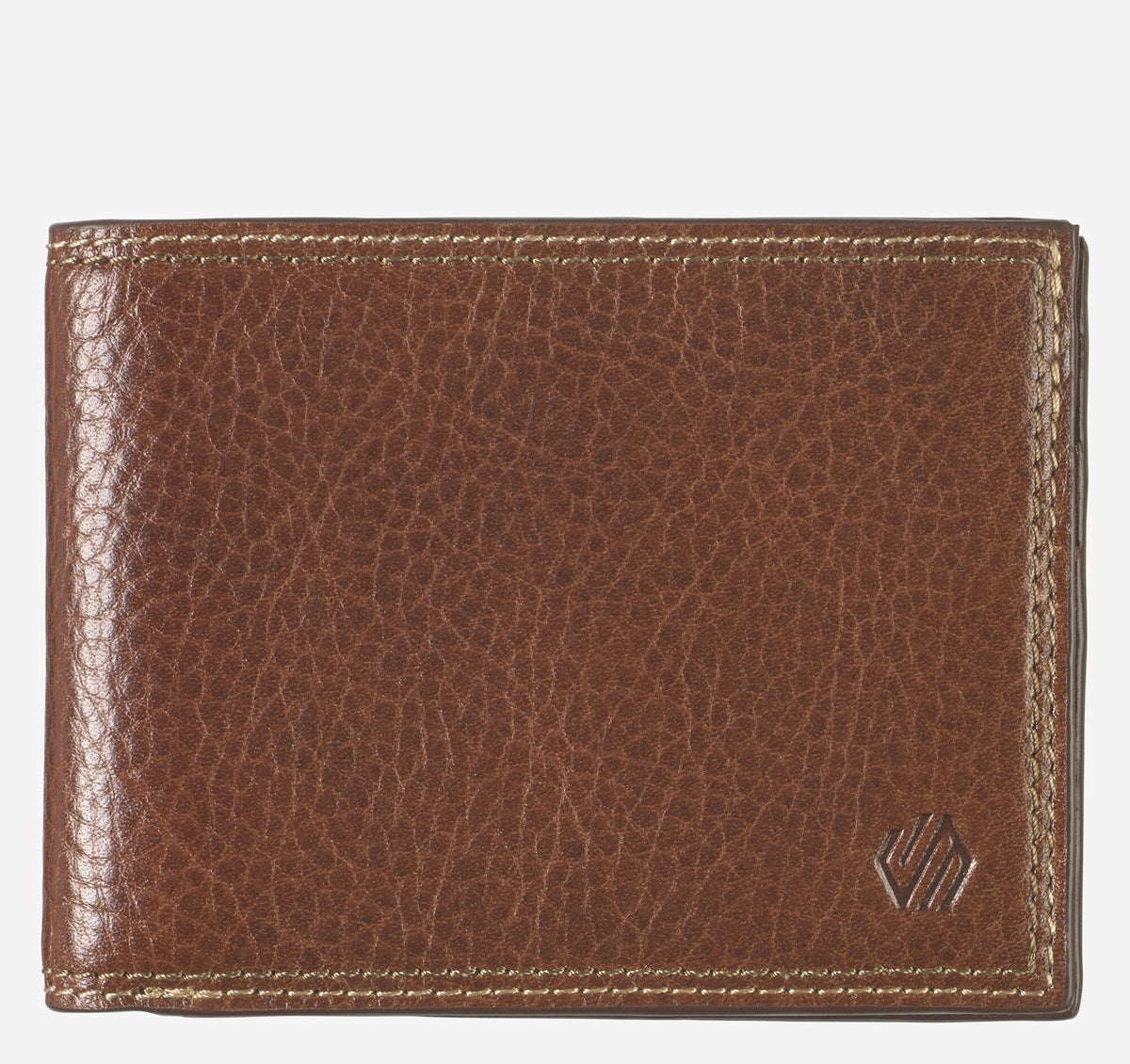 Men's Double Contrast Stitch Billfold Wallet / Johnston Murphy