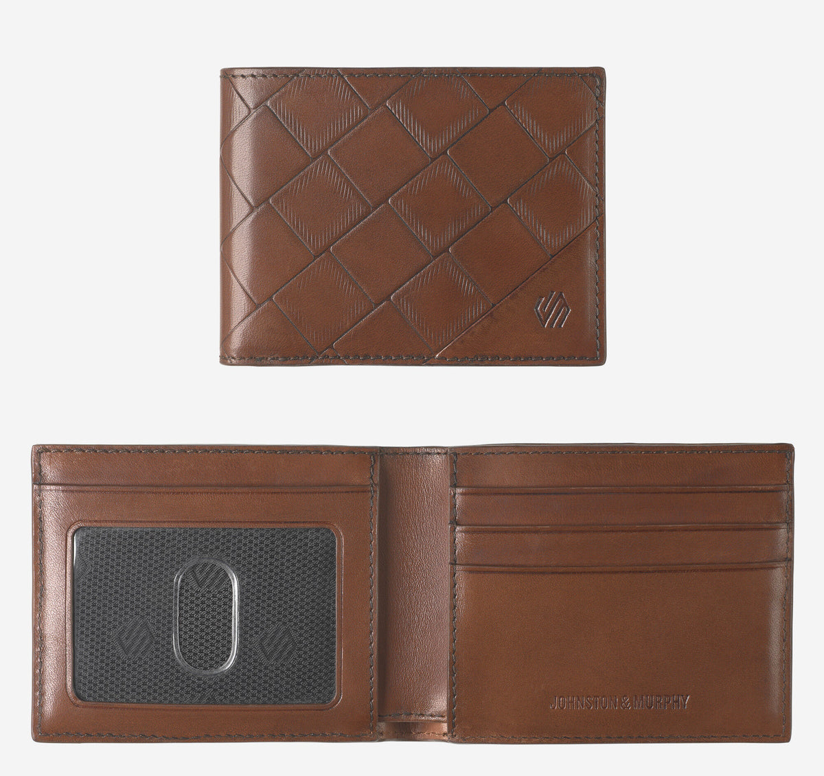 Men's Hudson Basketweave Billfold / Johnston Murphy