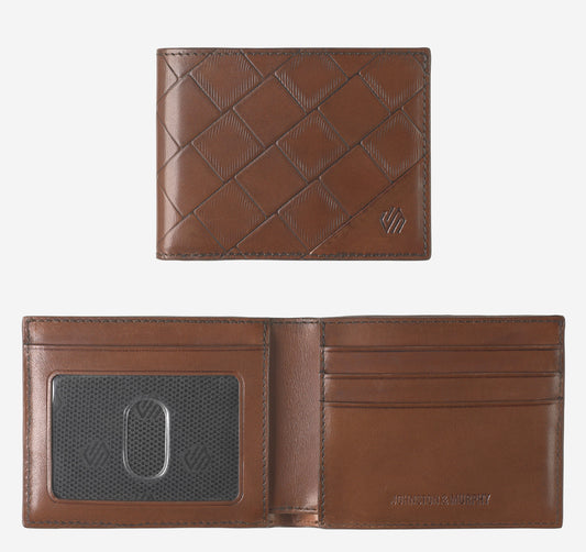 Men's Hudson Basketweave Billfold / Johnston Murphy