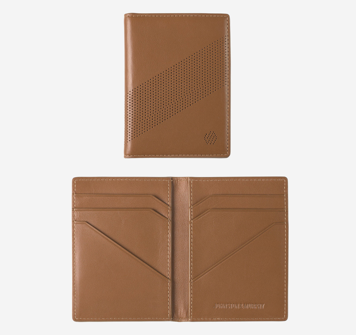 Men's Richmond Perforated Bifold Card Case / Johnston Murphy