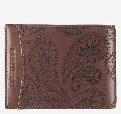 Men's Dress Paisley Billfold Wallet / Johnston Murphy