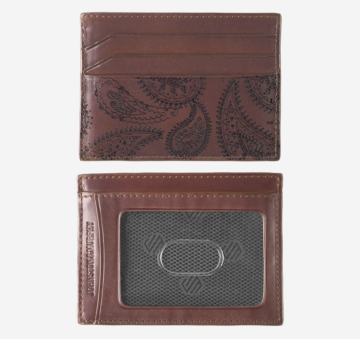 Men's Dress Paisley Weekender Card Wallet / Johnston Murphy