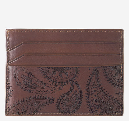 Men's Dress Paisley Weekender Card Wallet / Johnston Murphy