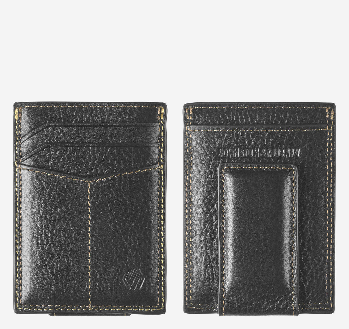 Men's Double-Contrast Stitch Front Pocket Wallet / Johnston Murphy