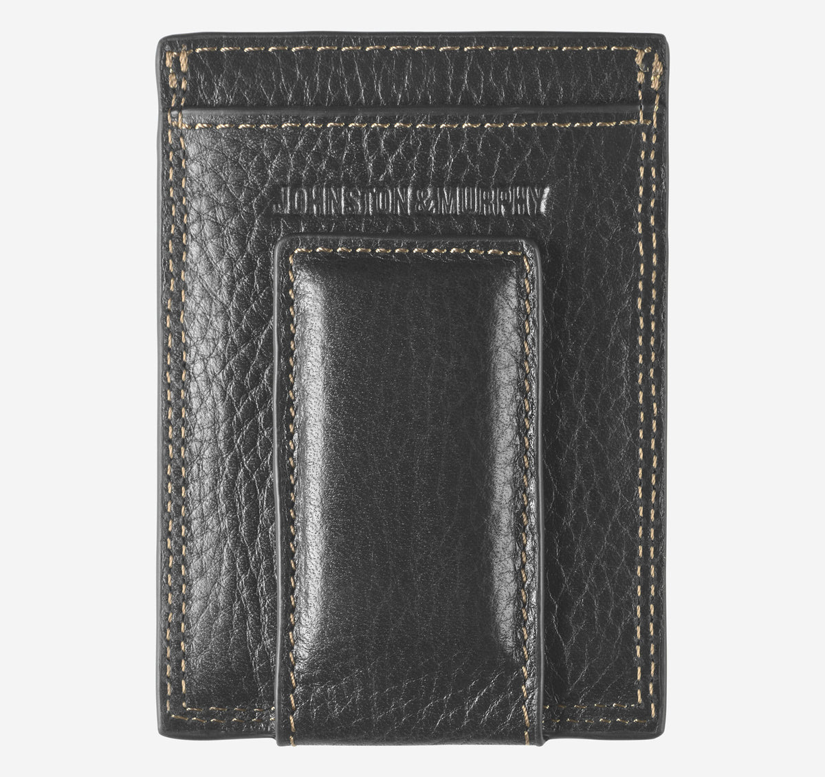 Men's Double-Contrast Stitch Front Pocket Wallet / Johnston Murphy
