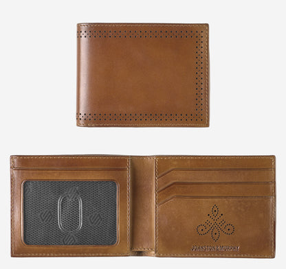 Men's Hudson Perforated Billfold / Johnston Murphy