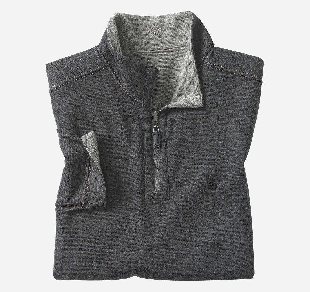 Men's Icon Reversible Solid Quarter-Zip / Johnston Murphy