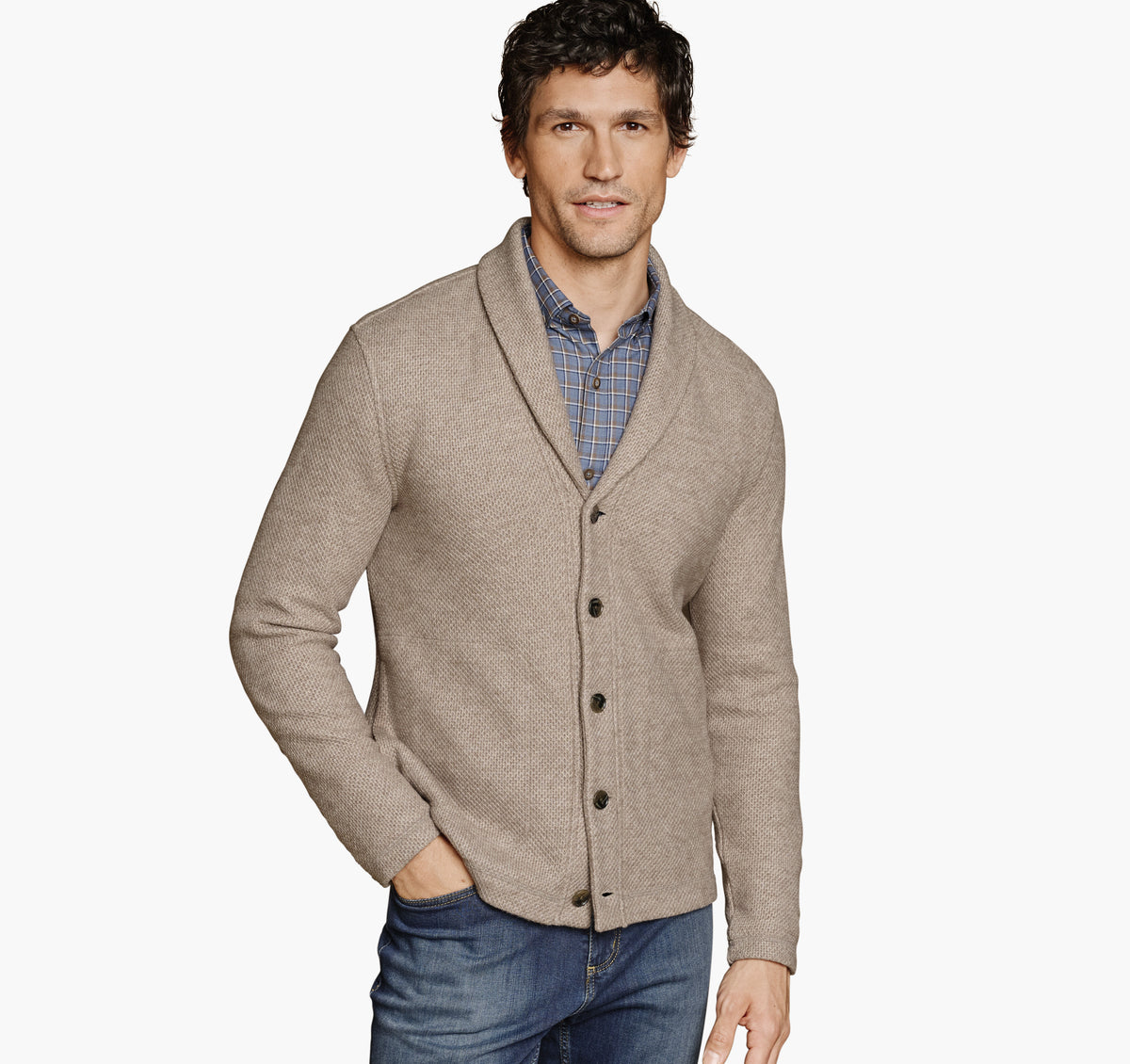 Men's Shawl Cardigan / Johnston Murphy
