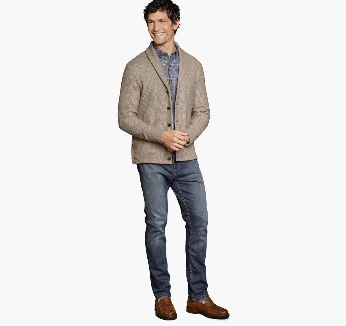 Men's Shawl Cardigan / Johnston Murphy