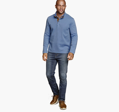 Men's Knit Jacquard Quarter-Snap Pullover / Johnston Murphy
