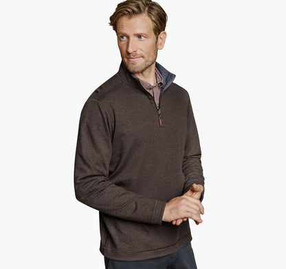 Men's Icon Reversible Solid Quarter-Zip / Johnston Murphy
