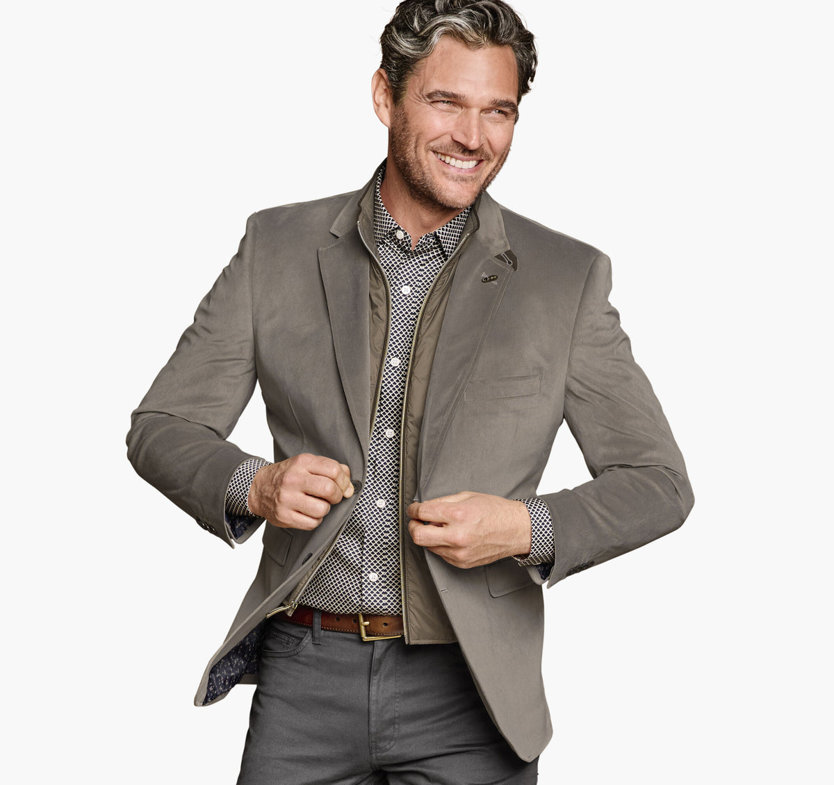 Men's Plush Bibbed Blazer / Johnston Murphy