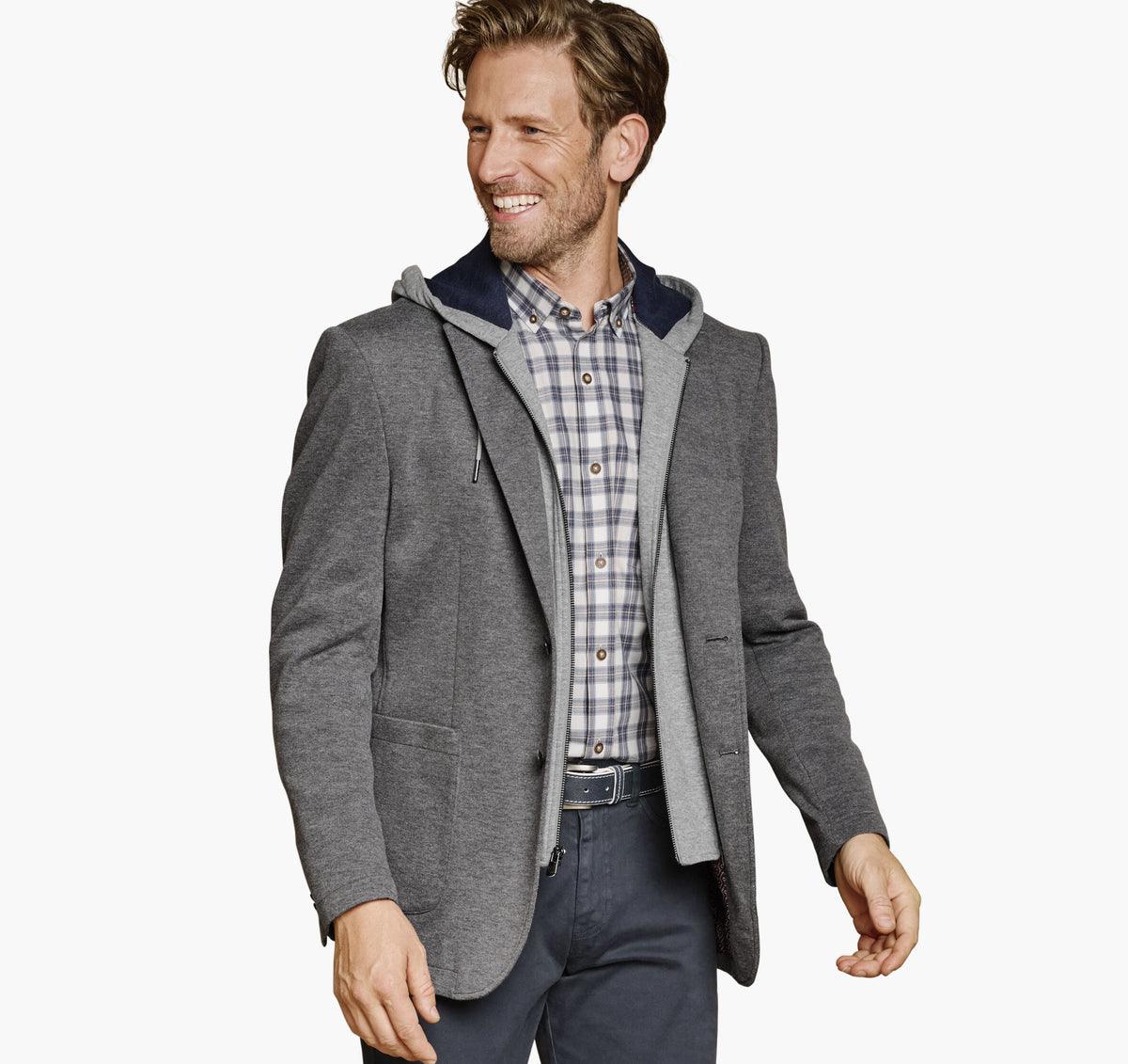 Men's XC Flex® Knit Blazer with Removable Hooded Bib / Johnston Murphy
