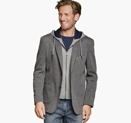 Men's XC Flex® Knit Blazer with Removable Hooded Bib / Johnston Murphy