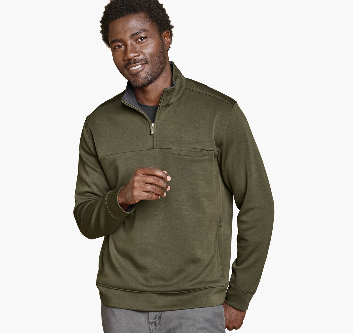 Men's Essential Quarter-Zip / Johnston Murphy