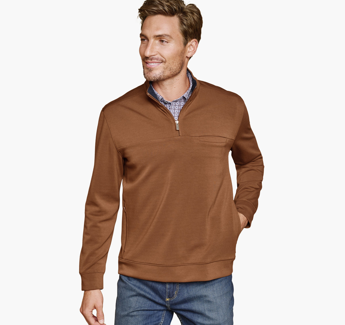 Men's Essential Quarter-Zip / Johnston Murphy