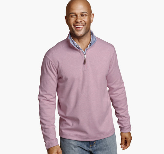 Men's Icon Reversible Solid Quarter-Zip / Johnston Murphy