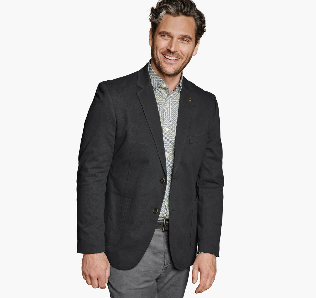 Men's Washed Cotton Blazer / Johnston Murphy