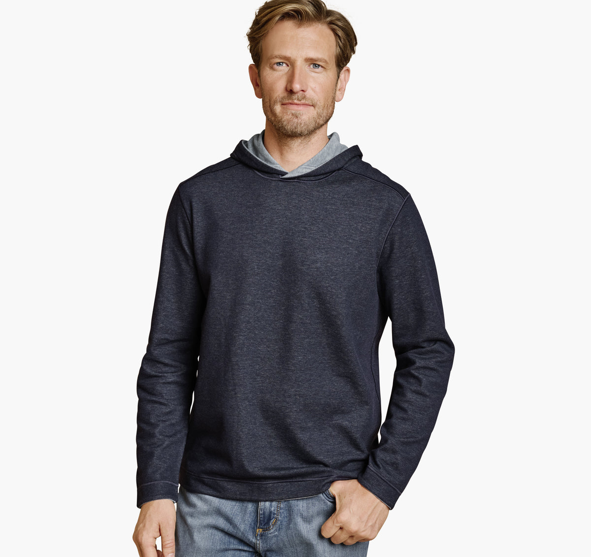 Men's Icon Reversible Hooded Pullover / Johnston Murphy