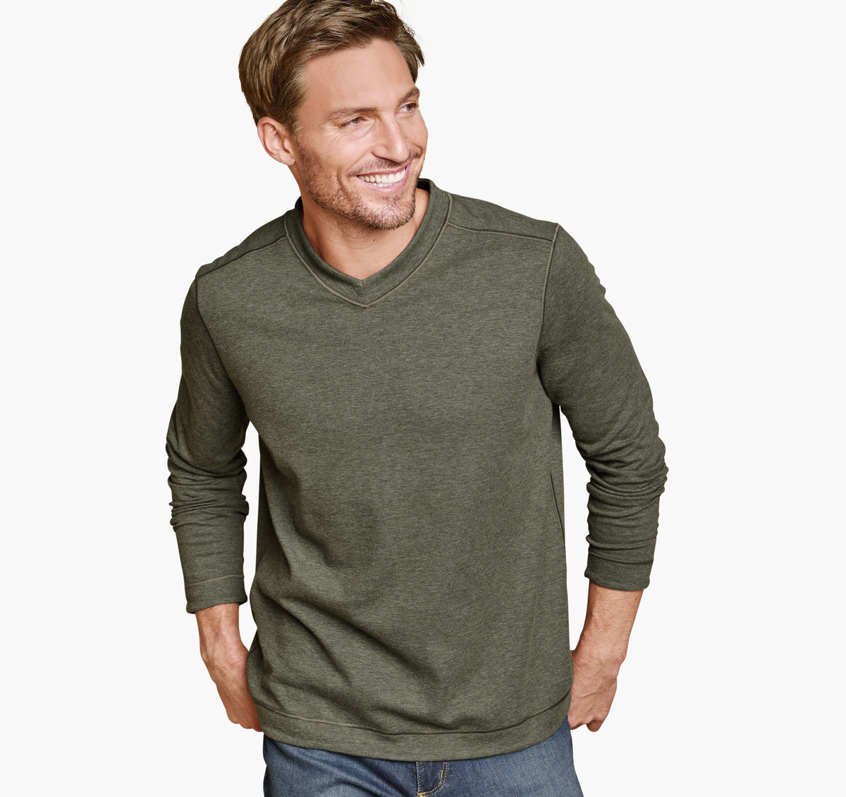 Men's Icon Reversible V-Neck Pullover / Johnston Murphy