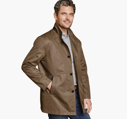 Men's Upton Water-Resistant Raincoat with Removable Liner / Johnston Murphy
