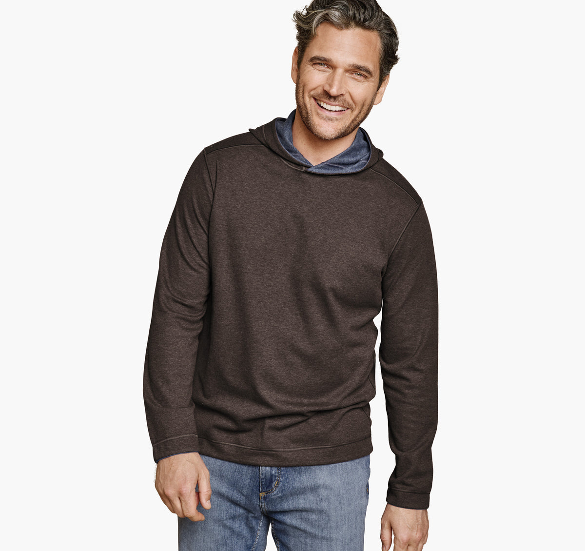 Men's Icon Reversible Hooded Pullover / Johnston Murphy