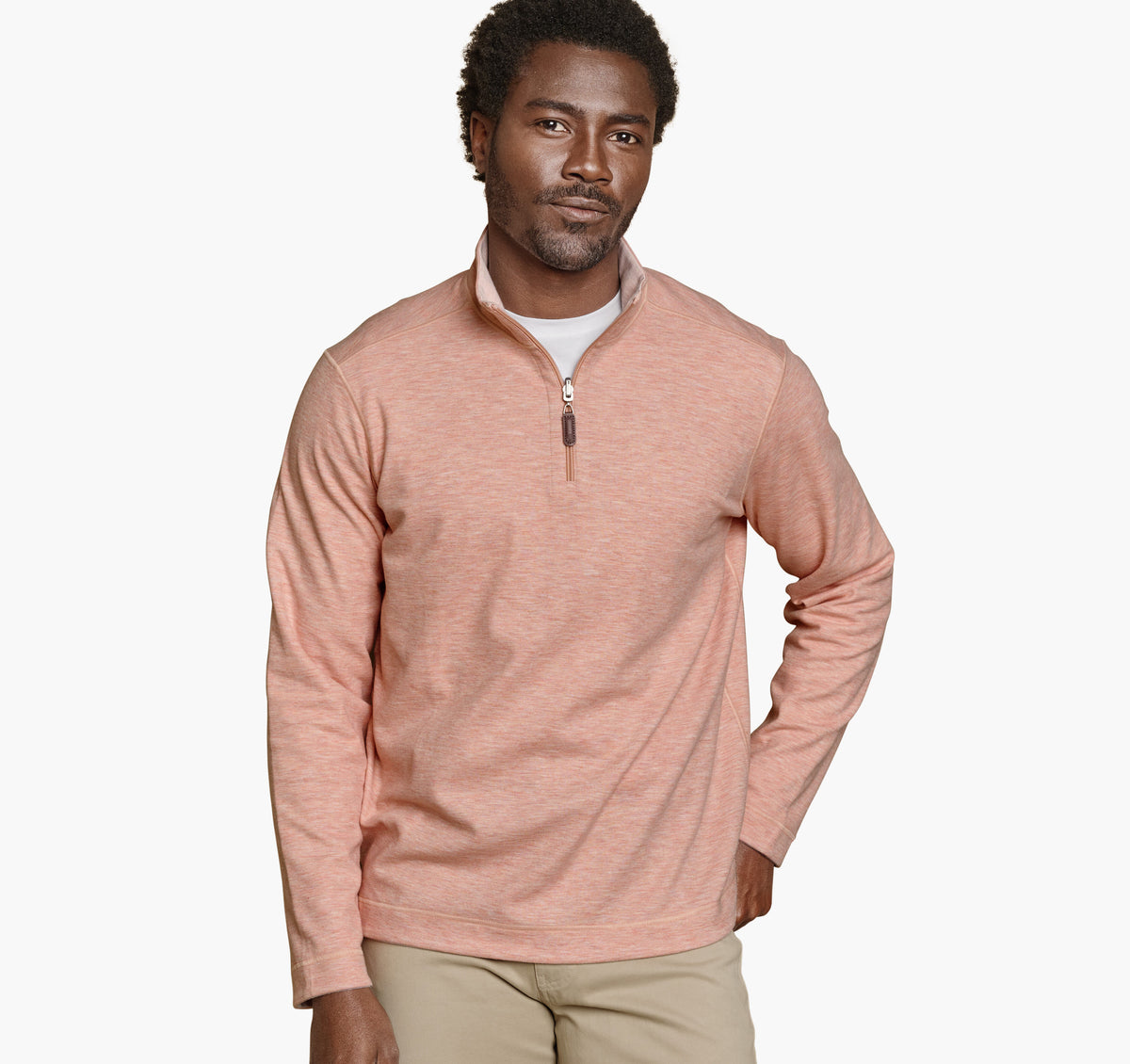 Men's Icon Reversible Solid Quarter-Zip / Johnston Murphy