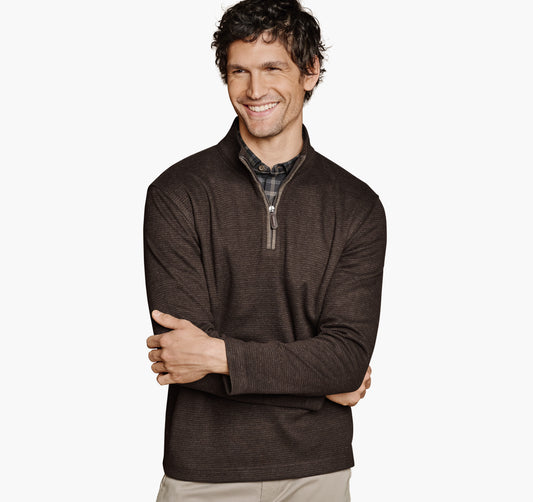Men's Brushed Quarter-Zip / Johnston Murphy