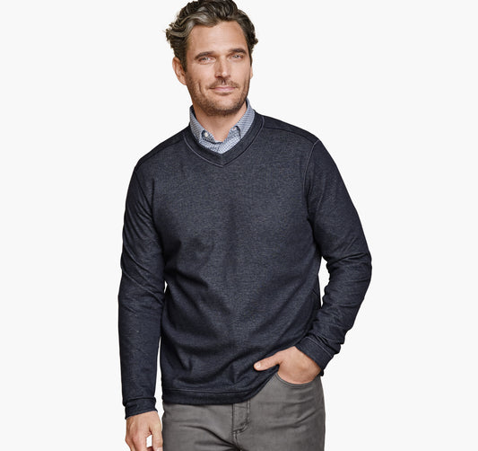 Men's Icon Reversible V-Neck Pullover / Johnston Murphy