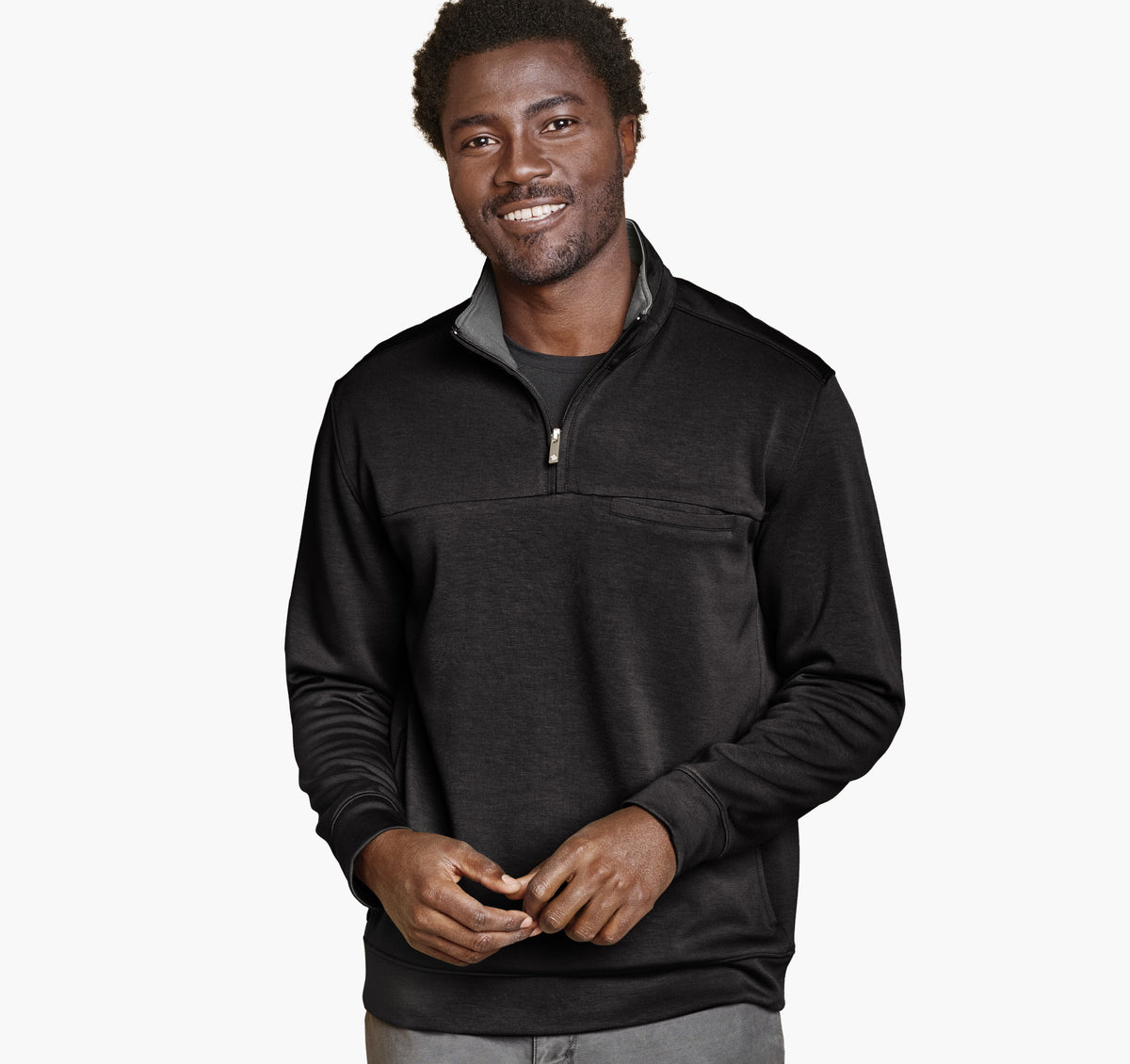 Men's Essential Quarter-Zip / Johnston Murphy