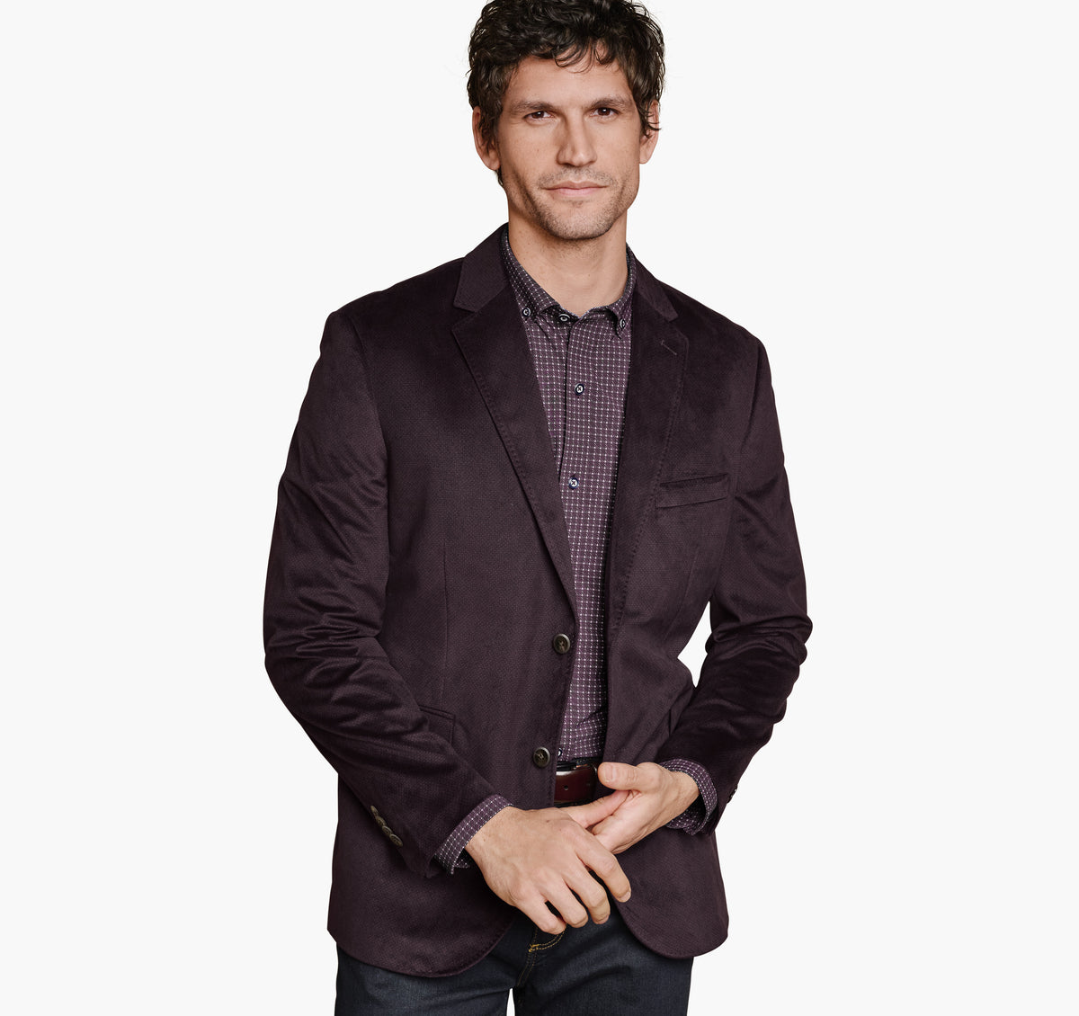 Men's Printed Plush 175th Anniversary Blazer / Johnston Murphy