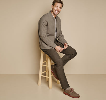 Men's Patterned Full-Zip / Johnston Murphy
