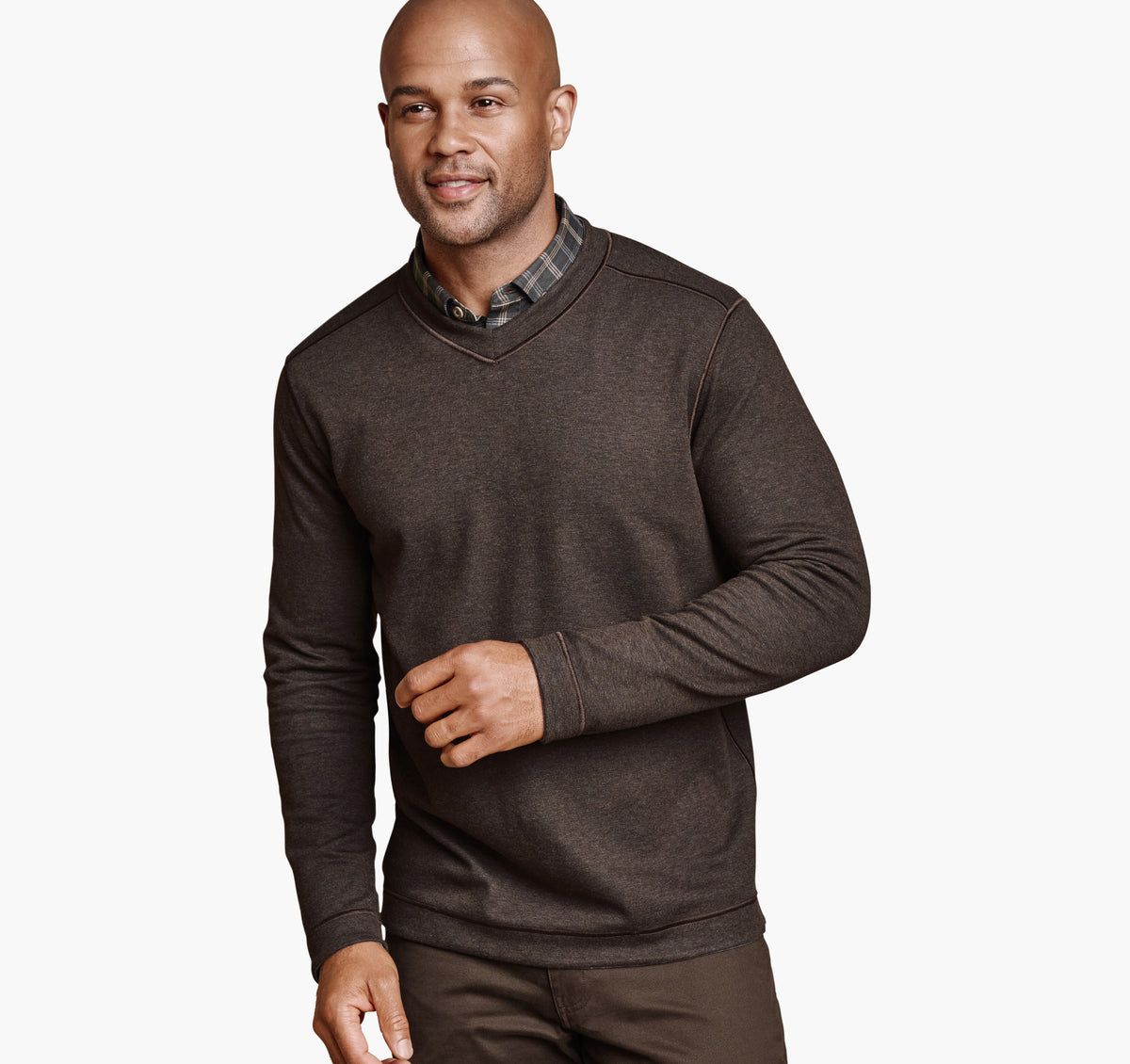 Men's Icon Reversible V-Neck Pullover / Johnston Murphy