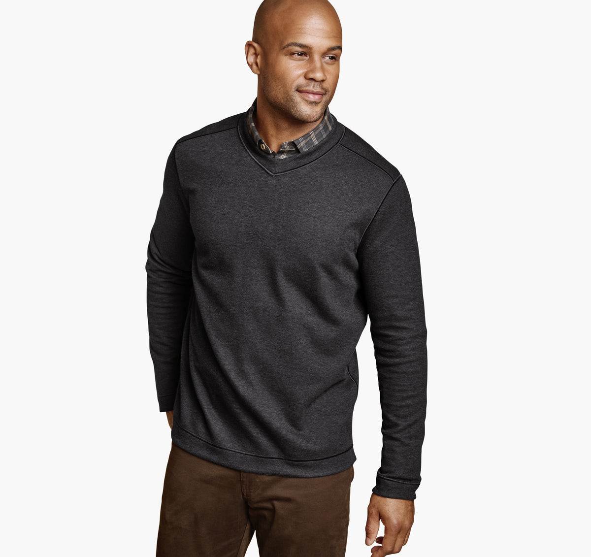 Men's Icon Reversible V-Neck Pullover / Johnston Murphy