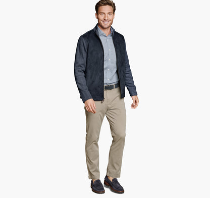 Men's Faux-Suede Full-Zip / Johnston Murphy